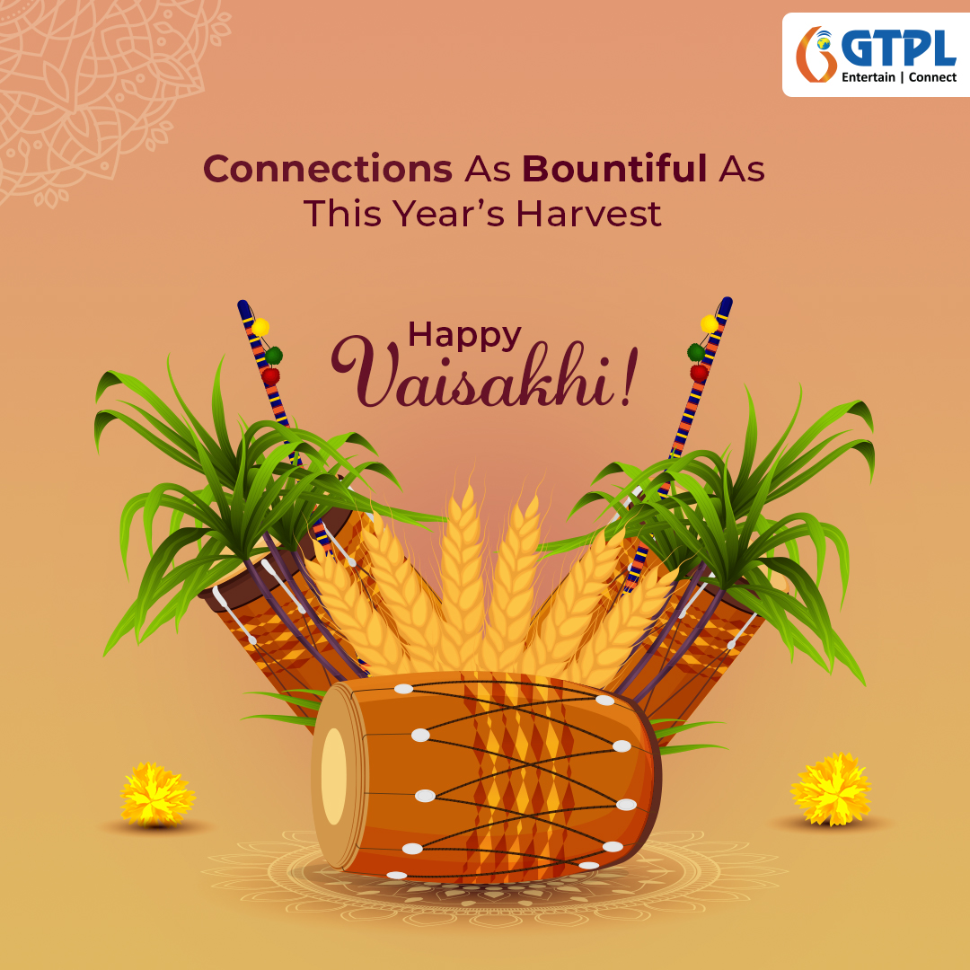 Vaisakhi marks the Sikh New Year and the beginning of the harvest season, but few know it as the day Guru Gobind Singh formed the Khalsa Panth of warriors in 1699! Wishing you all great health, wealth and joy this Vaisakhi. ​ #GTPL #ConnectionDilSe #Vaisakhi #FestiveVibes