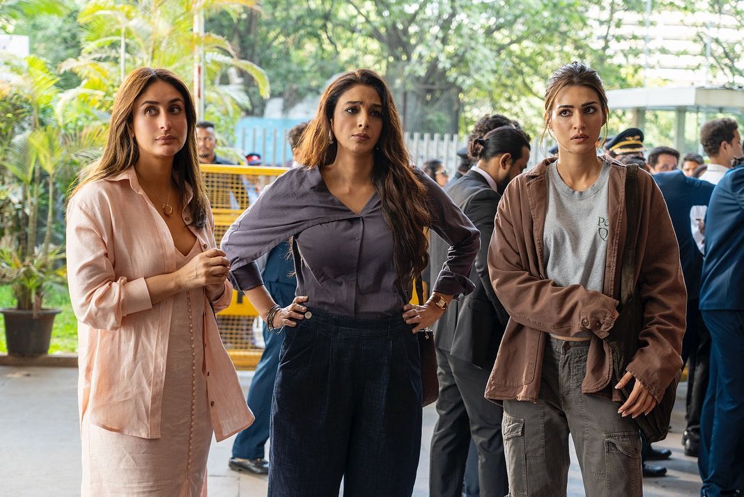TheStarCineplex's tweet photo. Three women 💓 from different generations in one frame. #CREW now showing at #STARcineplex 💫
📢 Watch before Eid! (In adherence to the SAFTA agreement, Hindi films during Eid celebrations will be prohibited). Shows will resume again after the Eid holidays! https://t.co/ULmeGdJGgC