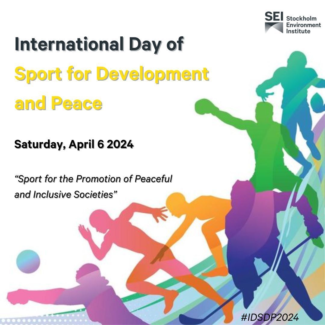 SEI is dedicated to raising awareness about the connection between #sports, particularly athletics, and the #environment, including examining the impact of air quality and #climate actions on human health. #IDSDP2024