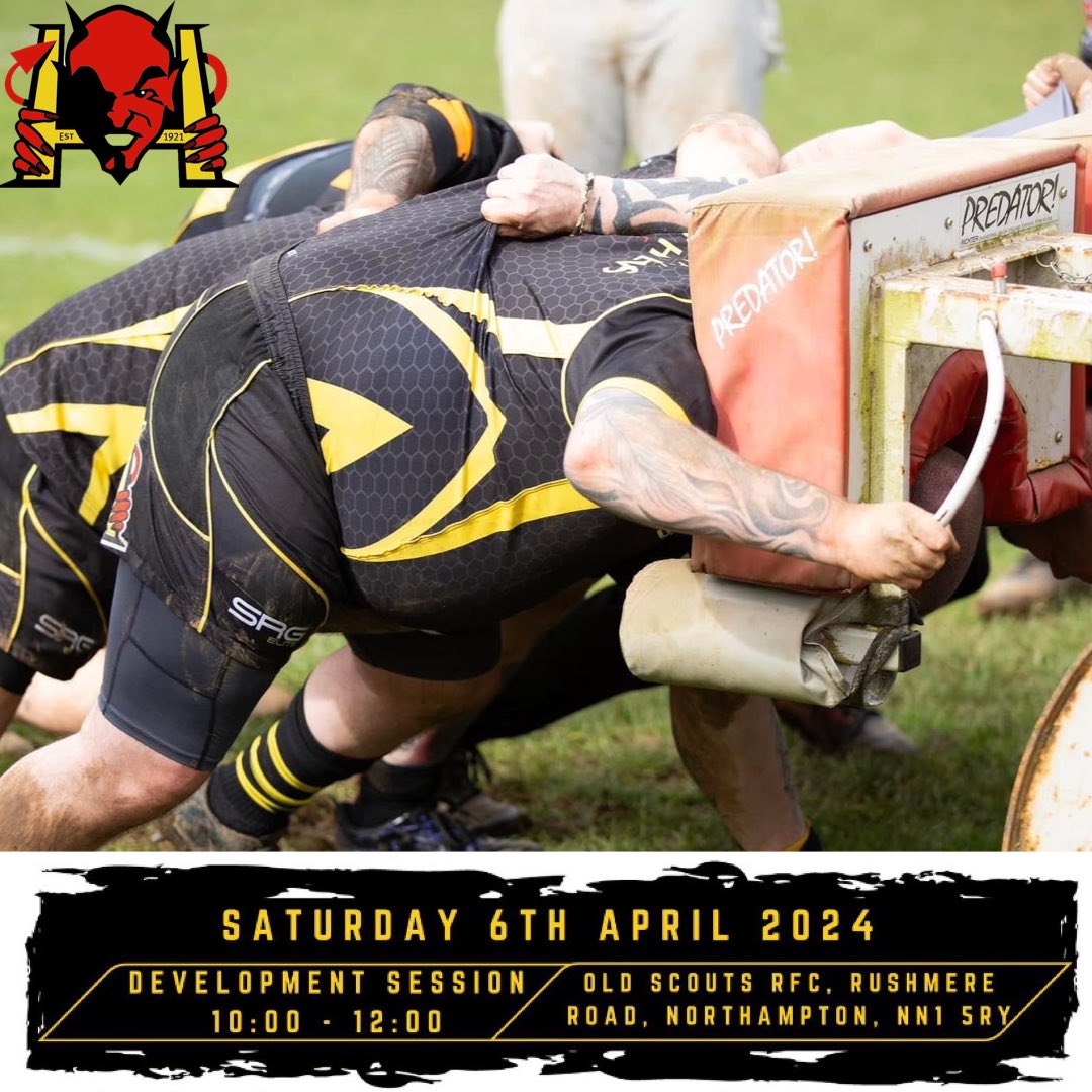 Development training session today 10-12 at Old Scouts.
New and old players of all abilities are welcome.

#northampton #socialrugby #grassrootsrugby #rugby