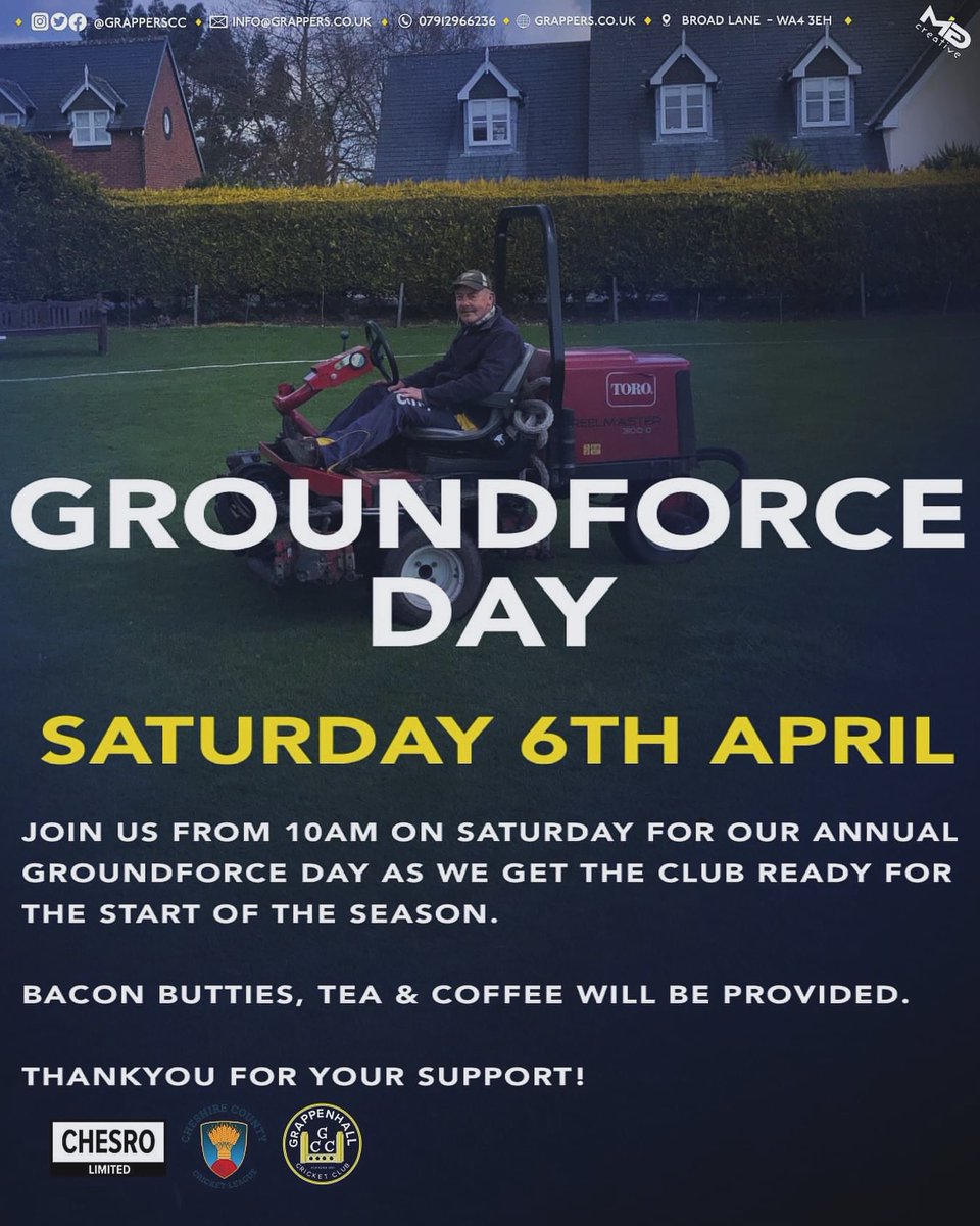 Plenty happening at Grappers this weekend as we host our 2024 GroundForce day. 👨‍🌾 Pop down from 10am if you can please!☕️ #upthegrappers