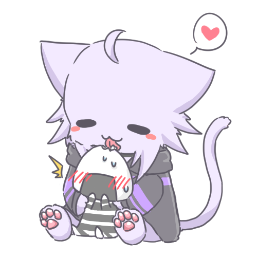猫又おかゆ「「おにぎりゃー大好き～～!」#絵かゆ#猫又おかゆ5周年 」|裕司‧威爾斯(ウェルシュ)のイラスト