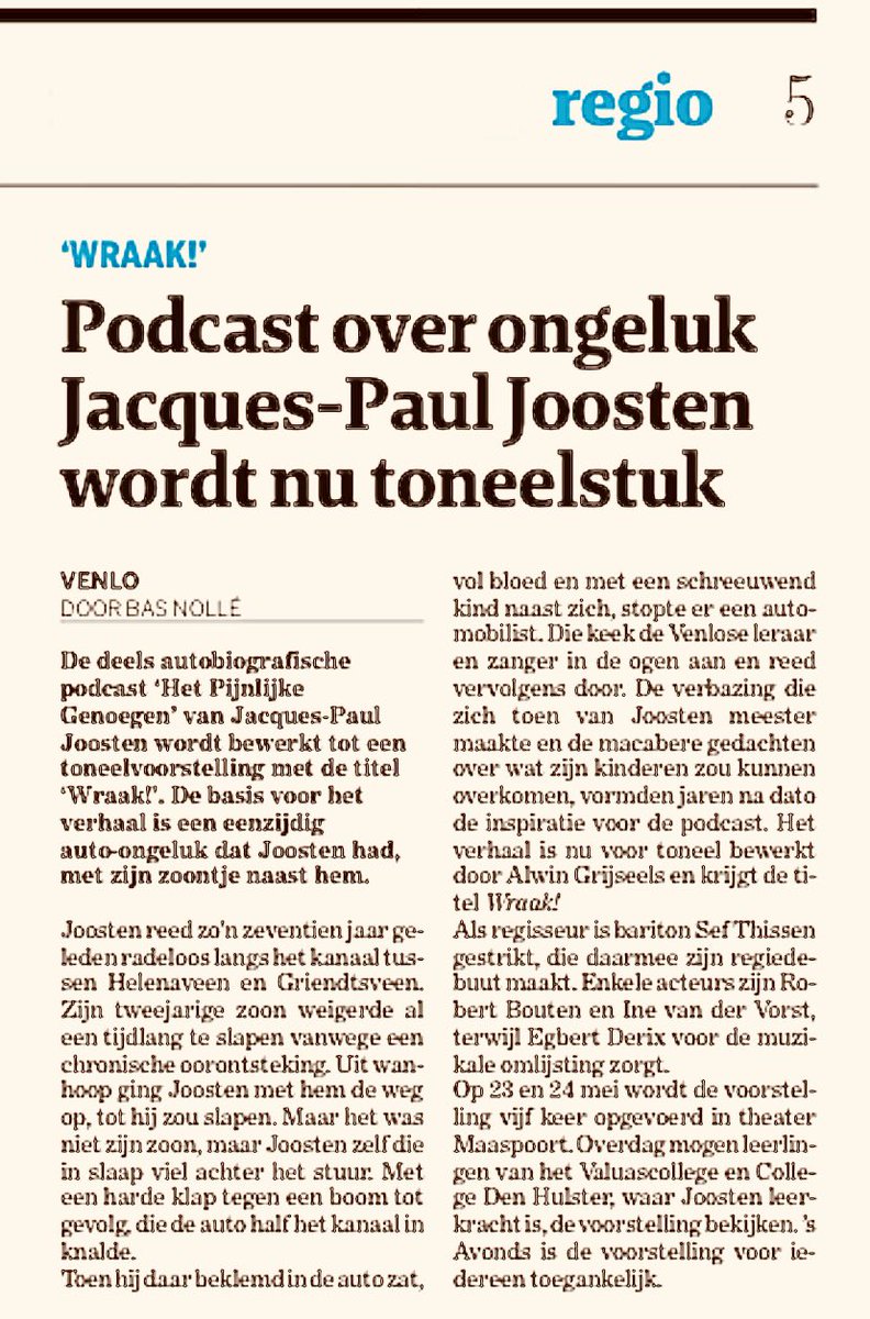 Wordt echt heel fraai. Kaartjes via maaspoort.nl/programma/wraa…