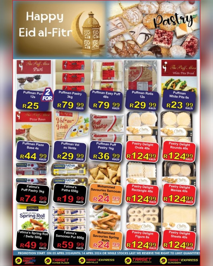 targethyper's tweet photo. 🎯🌿 Eid Mubarak Catalogue 🌿🎯 
Wishing All of Our Customers Eid Mubarak..!

🎯 Promotion Valid until 14/04/2024.
Prices Valid while Stocks last.

#target #targethyperplaza #targetsaveritebrickfield #targetsupermarketmerebank #targetexpressmayville #targetexpressecrossini #eid https://t.co/ffgpDaJzeb