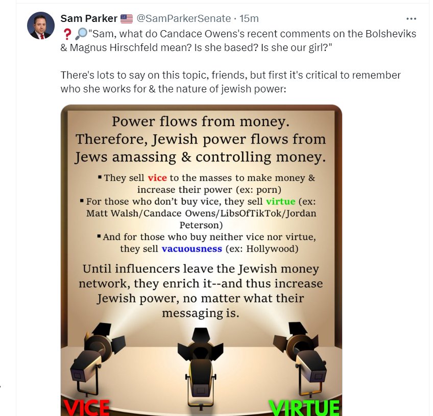 We're at the stage where Corbyn's wife is retweeting Miller's deranged call to 'dezionise' a UK which is 'infested' with Zionists. Alvarez promoting neo-Nazi language is not new: see her amplifying a thread detailing systemic 'Jewish paedophilia' from the US neo-Nazi, Sam Parker.