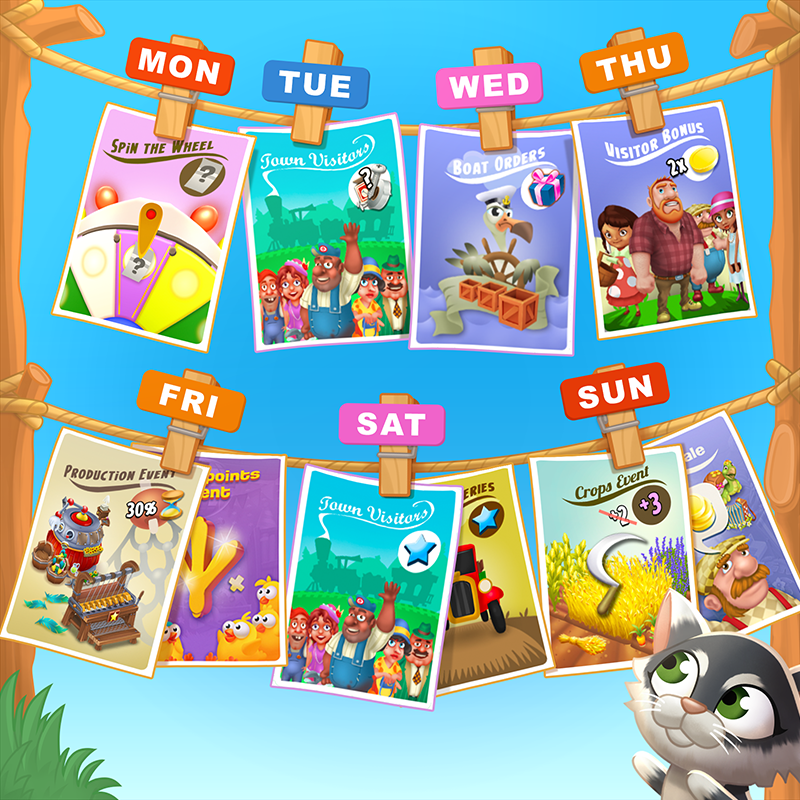 Here is the next week of events Farmers! We wish you a productive week ahead! 🧑‍🌾 #HayDay