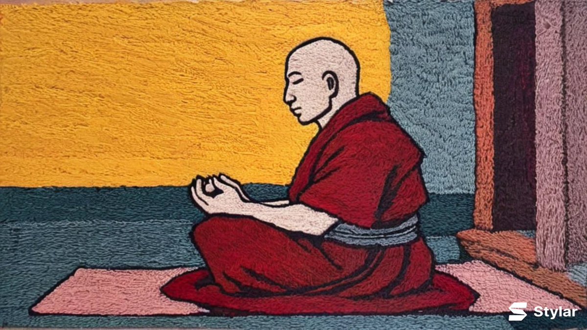 🎨LIBRARY STYLE STYLAR🎨

<a href="/stylar_ai/">Stylar.ai</a> offers a ot of styles in the library. One other exemple here :

I started with first image with no style :

a monk meditating , linocut print.

So with a simple prompt , a lot of possibilities ...