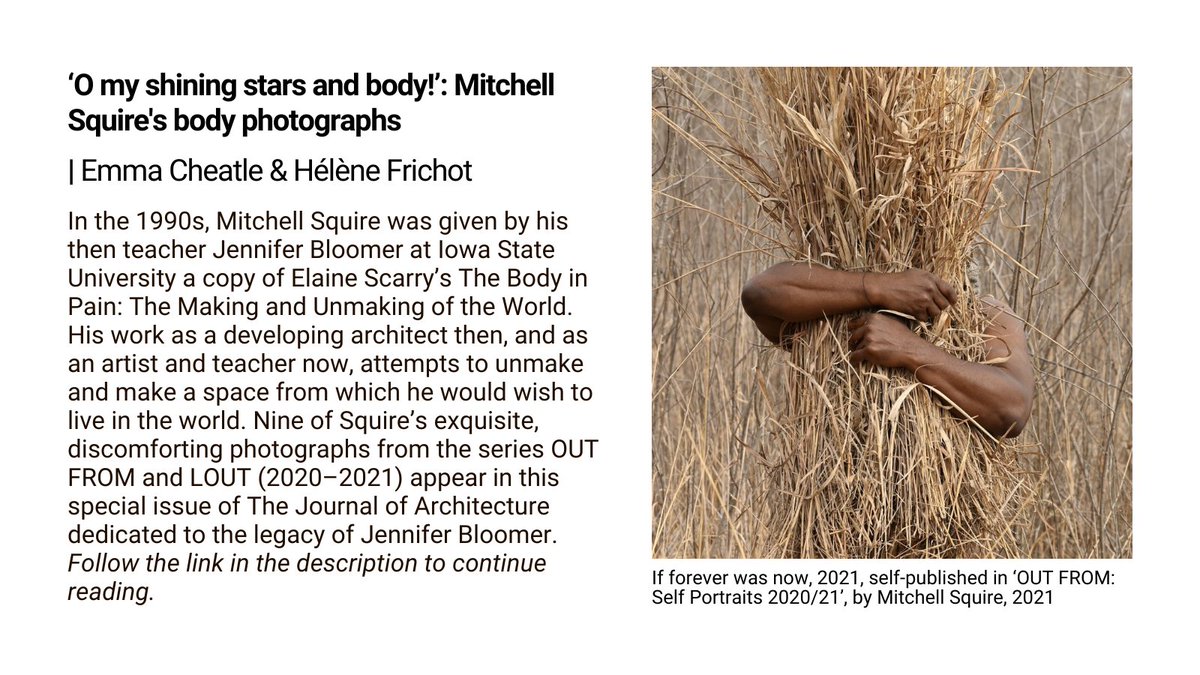 The Journal of Architecture tweet media