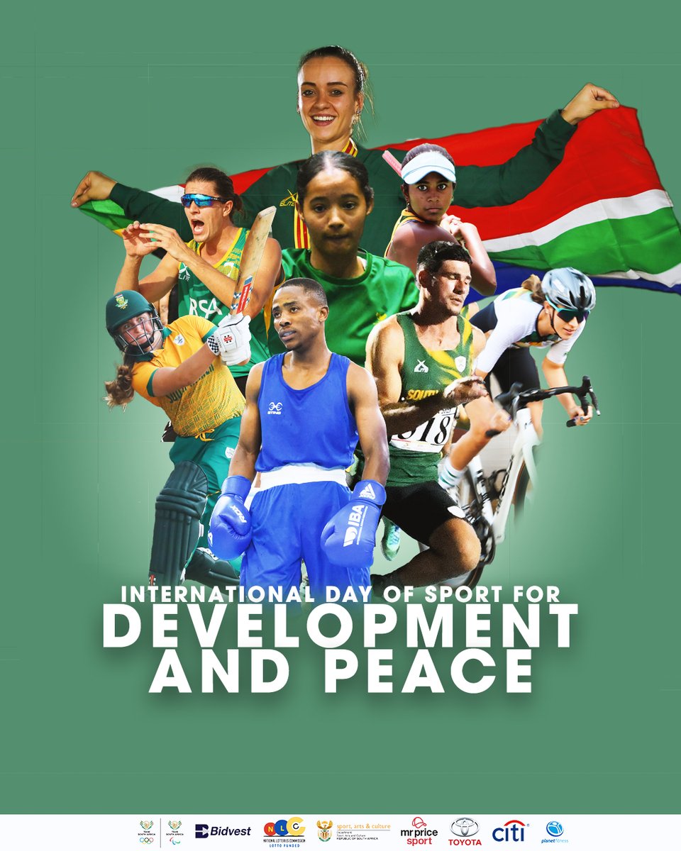 🌍 Today is the @UN International Day of Sport for Development and Peace! 🏅✨ Let's celebrate the power of sport to unite communities, drive positive change, and foster peace worldwide. Together, let's continue to harness the spirit of sport for a better tomorrow🤝 #TeamSA