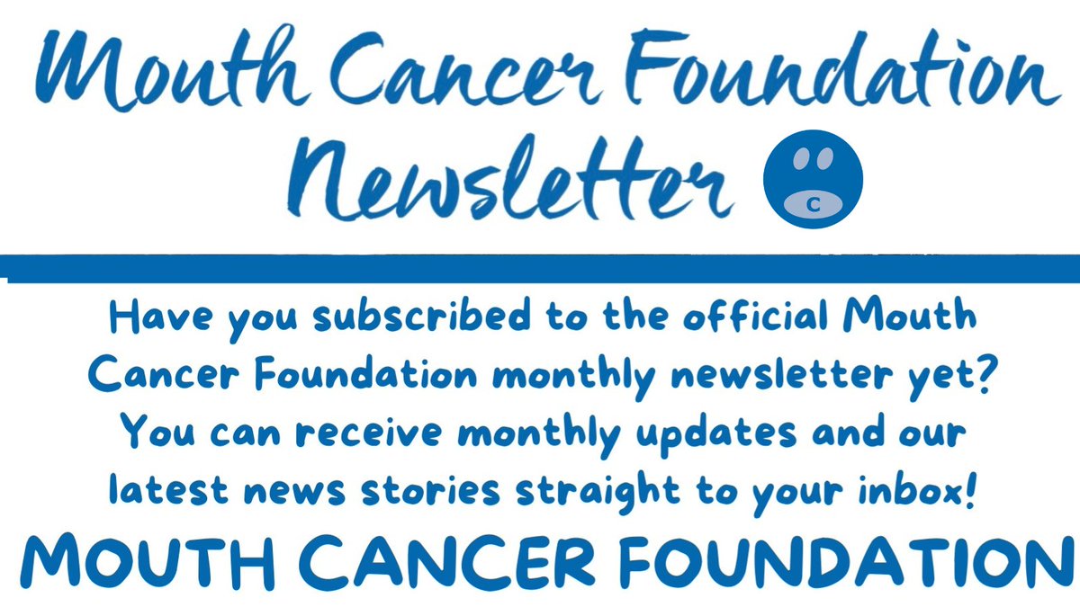 If you would like to be kept up to date with what happens at the Mouth Cancer Foundation and receive our monthly newsletter, email address to us via info@mouthcancerfoundation.org. #news #mouthcancer #updates #intheknow #spreadtheword