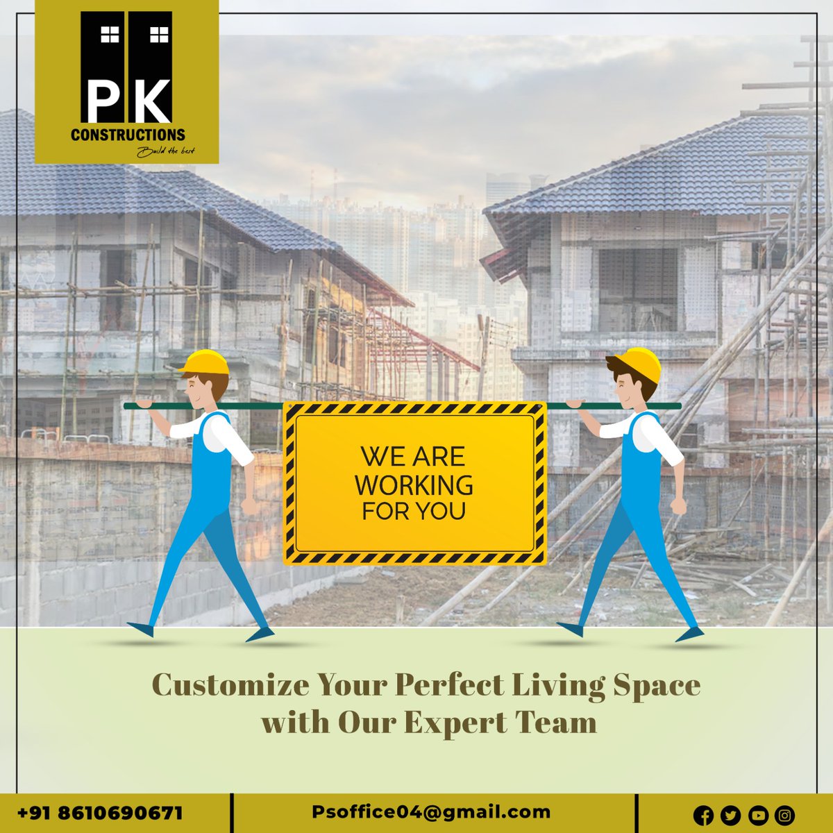 Welcome to PK Constructions! Your go-to for quality construction services. Let's build your dreams together!
.
.
.
#BuildingDreams #ConstructionExcellence #BuildingTheFuture #BuildingCommunities #ConstructionExperts #ConstructionServices #ExpertBuilders #PKConstructions