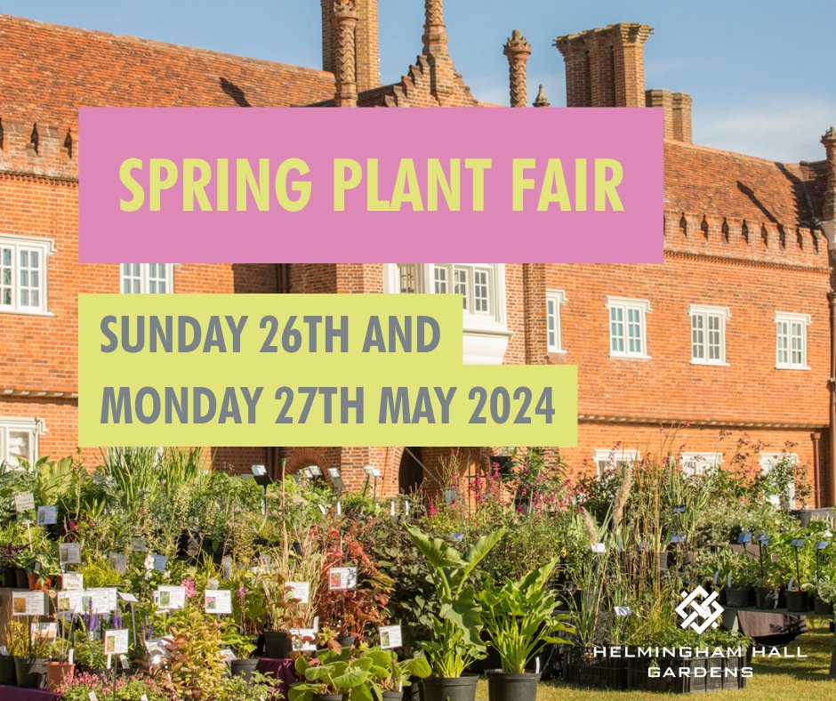 The Spring Plant Fair with Artisan Market is returning to the gardens on 26th and 27th May 💐 Book your tickets on our website: helmingham.com/events/spring-…