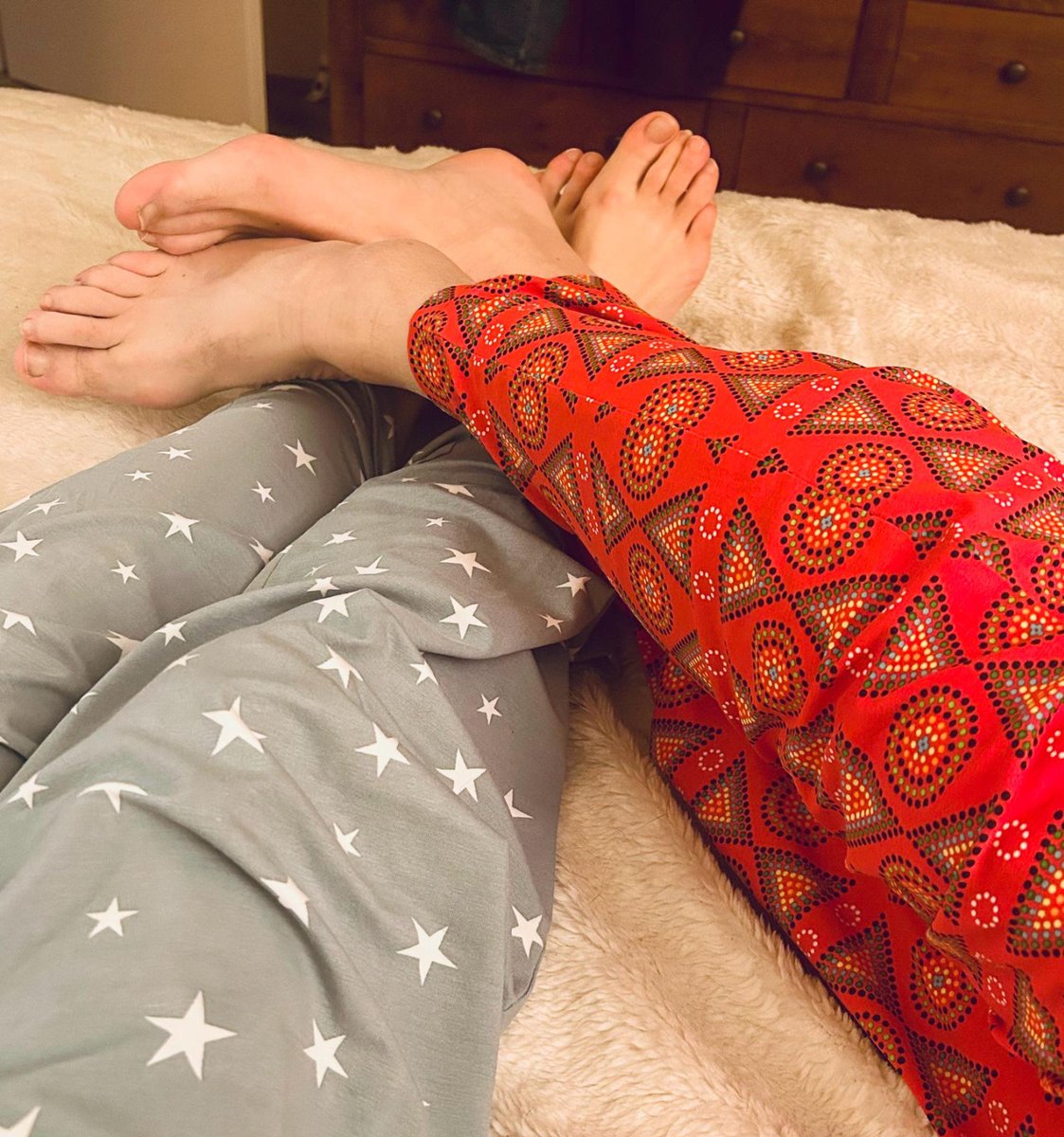 His and Hers pyjama bottoms.  Thank you to the lovely Helen for sharing this photo 🙌 Made from the same super-soft organic cotton as our undies, these lovely pyjama bottoms are perfect for sleeping in comfort or just relaxing at home. Who needs a pair of these?! 🙋