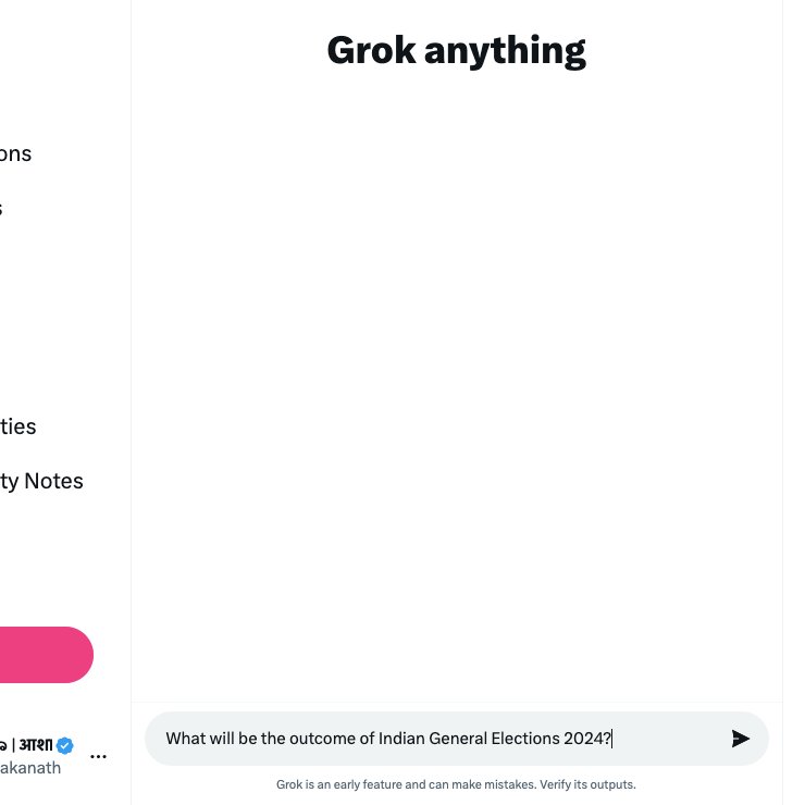 Grok seems fun. My 1st question! Guess what it said? #Grok #grokai