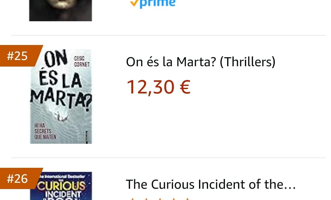 Seguim pujant al ranking dels més venuts! 🤩😍 Moltíssimes gràcies!!! <a href="/Fanbooks_/">Fanbooks</a> <a href="/Grup62/">Grup62</a> <a href="/IMCAgLiteraria/">IMC Literary Agency</a> Un RT bonic? ☺️