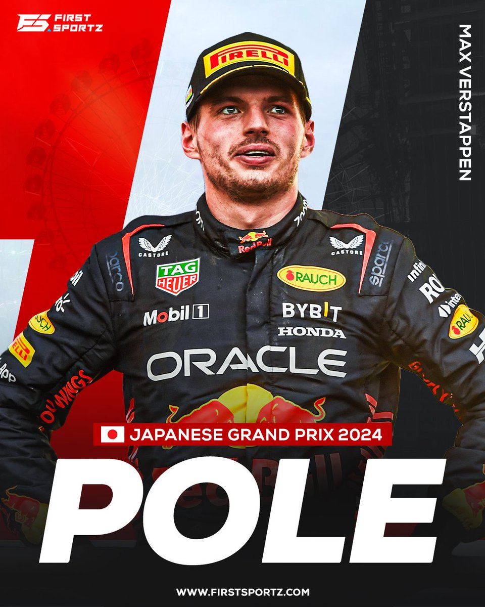 Another pole position for Max Verstappen this season. 🤯 Top 05 1. Max Verstappen (Red Bull) 2. Sergio Perez (Red Bull) 3. Lando Norris (McLaren) 4. Carlos Sainz (Ferrari) 5. Fernando Alonso (Aston Martin) #JapaneseGP #F1