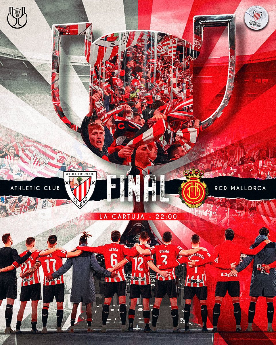 📌 ¡ES HOY! Jarraitu amesten...

🏆 Final de Copa
🆚 <a href="/RCD_Mallorca/">RCD Mallorca</a>
🏟 La Cartuja
🕙 22:00 horas
📺 <a href="/euskaltelebista/">ETB</a> &amp; <a href="/La1_tve/">La 1</a>

#UniqueInTheWorld #AthleticRCDMallorca 🦁