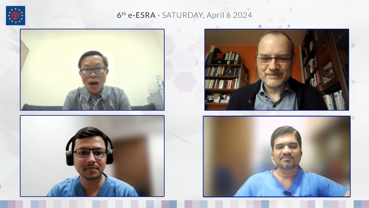 📺 TV Studio 2 | 9:00-9:50am CET #eESRA2024 📍 @aosra_pm session 👥 Chaired by Cong Quyet THANG, with Thomas VOLK, Tuhin MISTRY & Kartik B. SONAWANE esra.e-congres.com