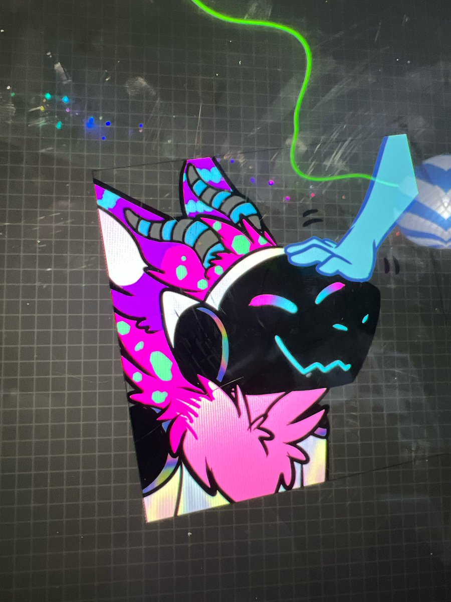 Working my way through the @FelisRandomis protogen sticker bases, they’re such well put together files.