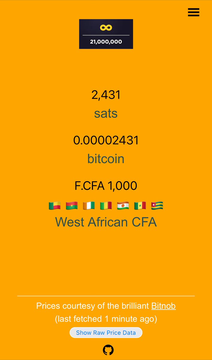 Afrique_Bitcoin's tweet photo. #Bitcoin n’est pas trop cher.
Avec 1000 FCFA, vous pouvez acquérir jusqu’à 2431 satoshis soit 0,00002431 BTC au cours d’aujourd’hui, 06 Avril 2024.
#BabiTime
Stay humble, stack sats. 😎 https://t.co/jBmb69Dgal