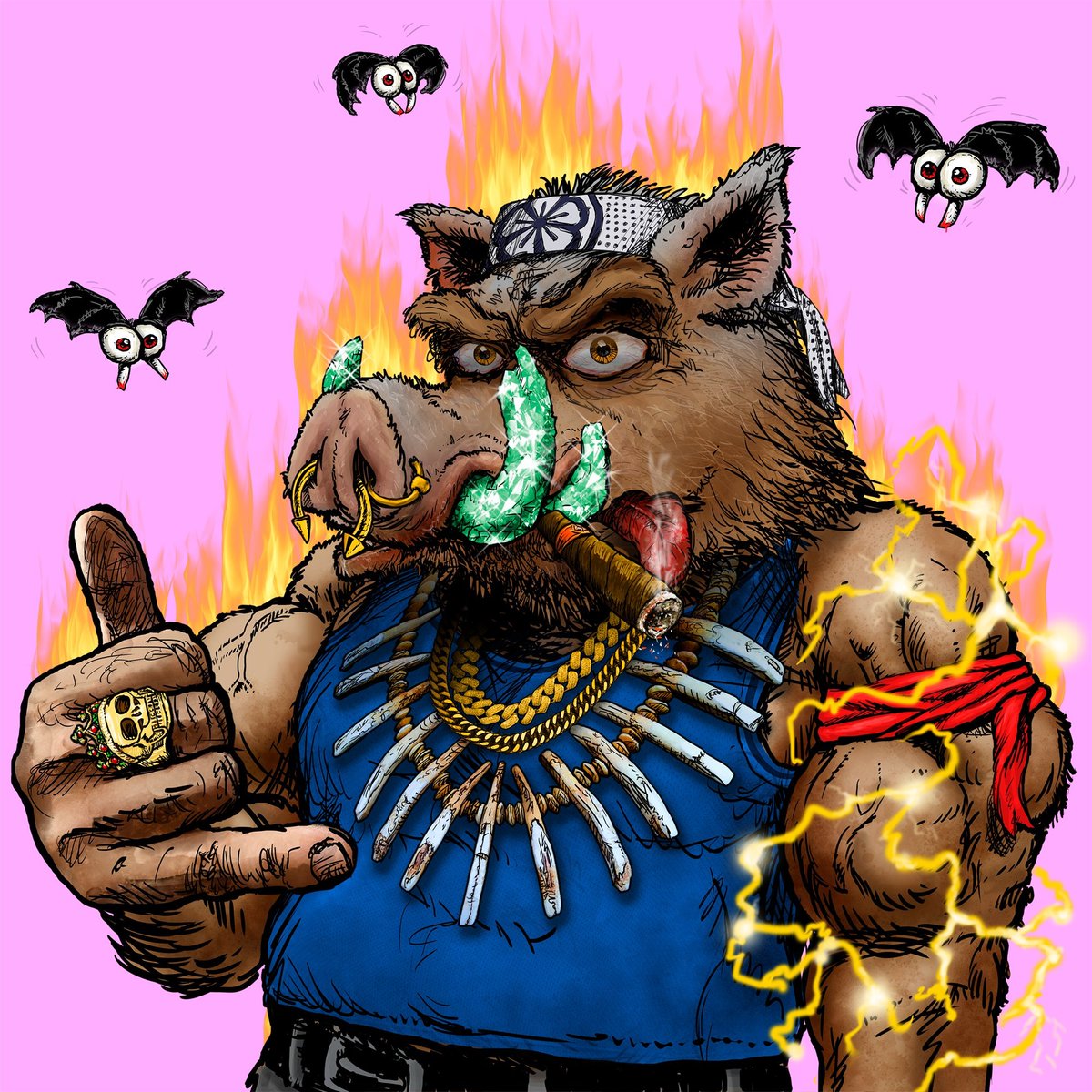 nftstrips1's tweet photo. GM 👊

Family 🤝🐗 

Veteran War veterans Boars in the collection ⭐🔥

Enter Discord to be able to win an #nft like this 🤝
https://t.co/IVCoEZZ7XE… 

#NFTCommunity #NFTGiveaway #nftcollectors #NFTCollection #nfts #eth #OpenSeaNFT #OpenSeaCommunity  #NFTdrop
#NFTProject #HoldOn https://t.co/F4rpHT7ySj