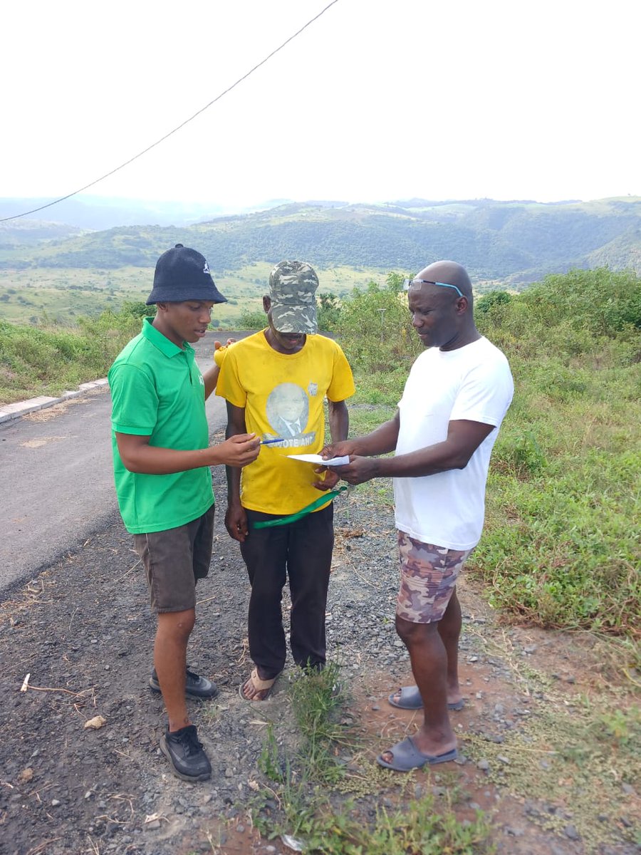 IlembeActionsa's tweet photo. Ward 9 Branch Chairperson Sipho Mchunu together with Cllr C Mwandla were out campaigning and poster hanging in Mgigimbe of KwaDukuza. 

#HermanMashabaForPresident
#ZwakeleMncwango4Premier 
#LetsFixOurProvince 
#YourKZNOwnIt 
#RoadToNPE2024 https://t.co/hPlEh89cKp