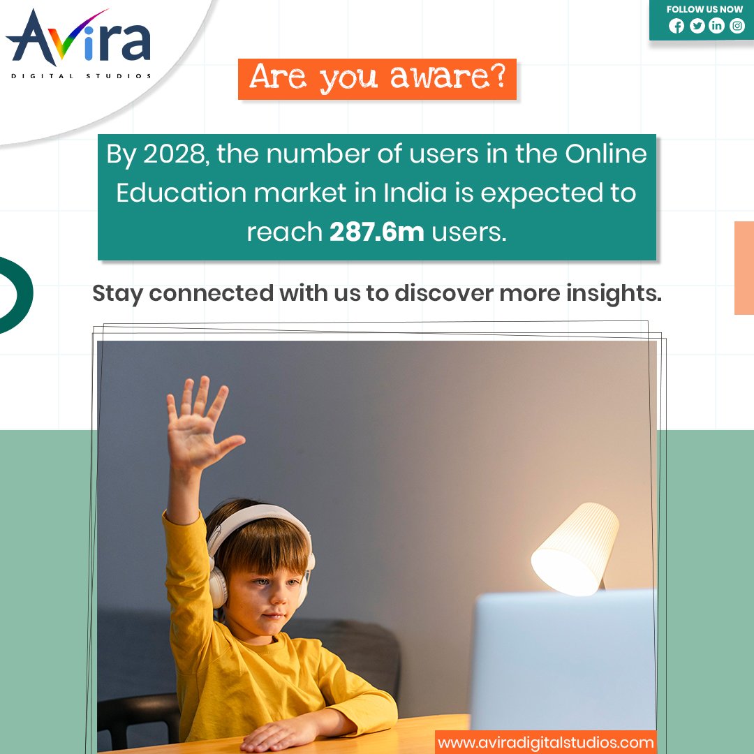 AviraDS's tweet image. These insights highlight the transformative role of social media platforms in shaping the future of learning.
 #SocialMediaInnovation #LearningEvolution  #DigitalLearning #EducationalTechnology #FutureOfLearning #EducationalInsights #StayInformed #Aviradigitalstudios #Kolkata