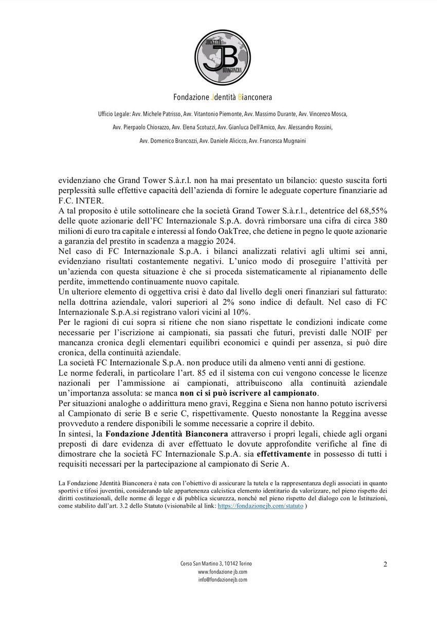 CorJuve's tweet photo. @fondazionejb #inter #zhang
#Iscrizione #esposto https://t.co/8k4Ph6ef9f