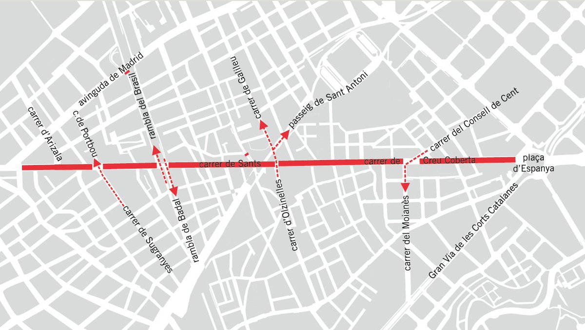 🚶 Avui i demà #ObrimCarrers a #SantsCreuCoberta per passejar-hi sense trànsit!

🚴♂️🛴 Bicis i patinets hi han de respectar la prioritat dels vianants (&lt;10 km/h).

🕙 9-20 h
ℹ️ ja.cat/ObrimCarrers #Sants #Hostafrancs