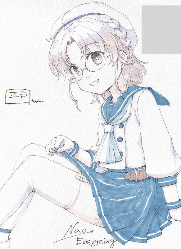 「明日は海防艦オンリーということで、気分だけでも…。以前ご依頼があって描いた平戸ち」|ナオ@4/23西海ノ暁60呉のイラスト