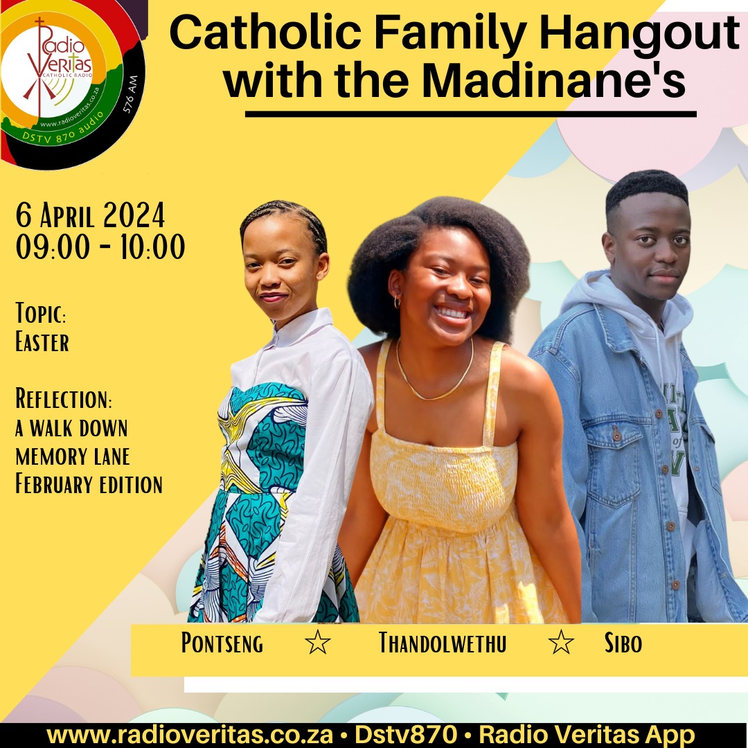 #NowOnAir Catholic Family Hangout with the Madinane's on #RadioVeritasSA #Dstv870 #RadioVeritasApp