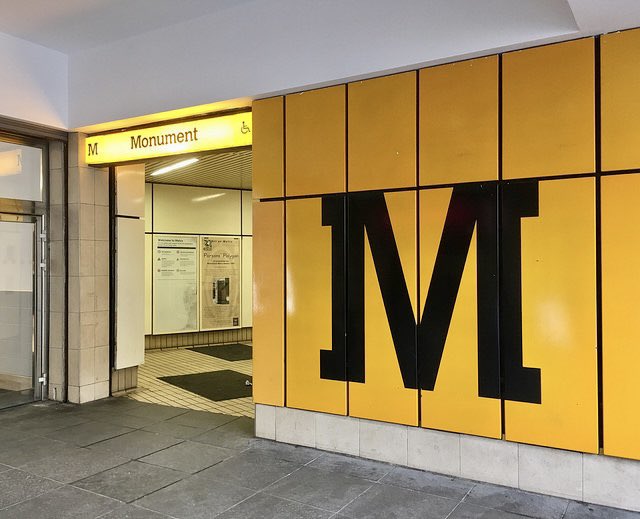 Launched in 1980, Margaret Calvert’s graphic design for the Tyne and Wear Metro is still in use across the network today, so it’s great to see her pay a visit!

Whether via road, rail, air or sea, her work over six decades has helped shape the visual identity of modern Britain.