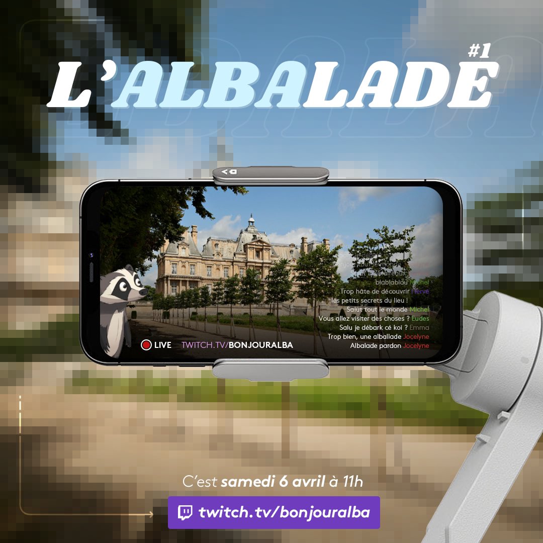 L’ALBALADE #1 RDV sur Twitch.tv/bonjouralba à partir de 10:50 🫶