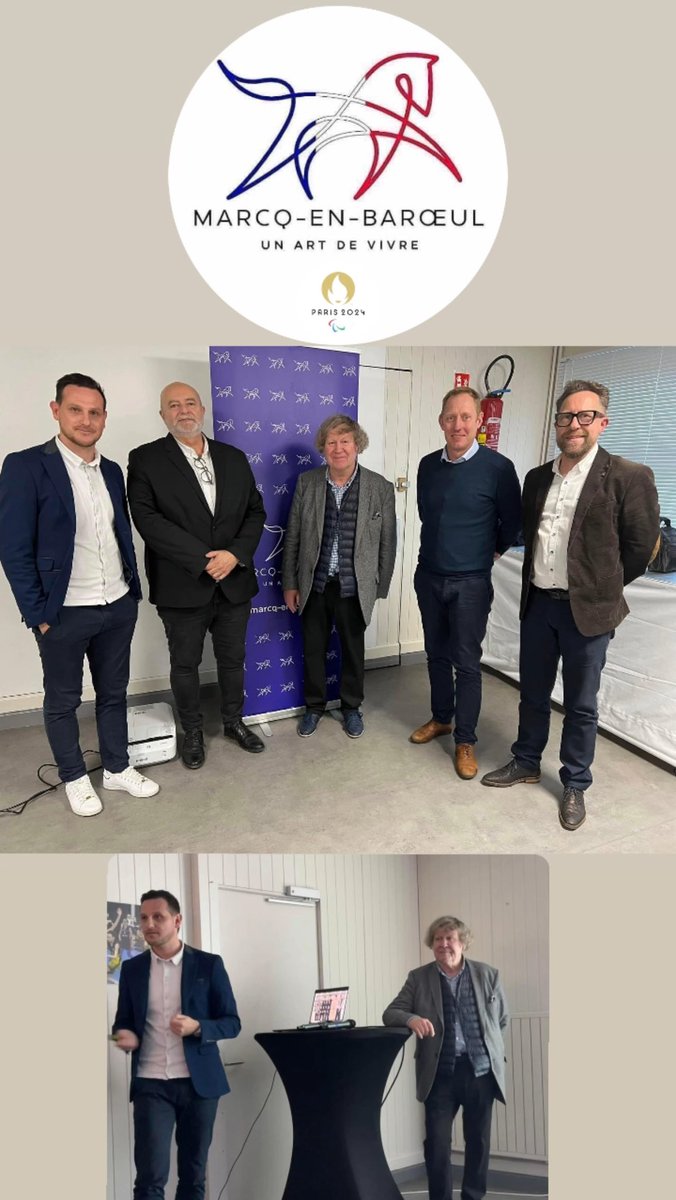 ✔️Jeudi 4 Avril 2024
📍Marcq-en-Baroeul - <a href="/DidierEllart/">DIDIER ELLART</a> 
Réunion d’information et de sensibilisation à destination des Président(e)s et des dirigeants des 54 clubs sportifs marcquois <a href="/villedemarcq/">Marcq-en-Baroeul</a> 
Présentation du dispositif « Clubs Inclusifs » <a href="/FRAparalympique/">Comité Paralympique et Sportif Français</a>