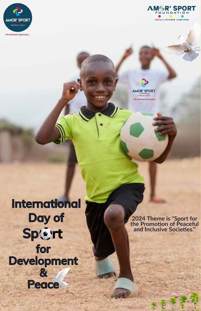 Amor'Sport joins the rest of the world in observing the UN International Day of Sport for Development and Peace Sport has proven to be highly effective in promoting peace and development objectives. #amorsportzw @UN #InternationalDayOfSportForDevelopmentAndPeace