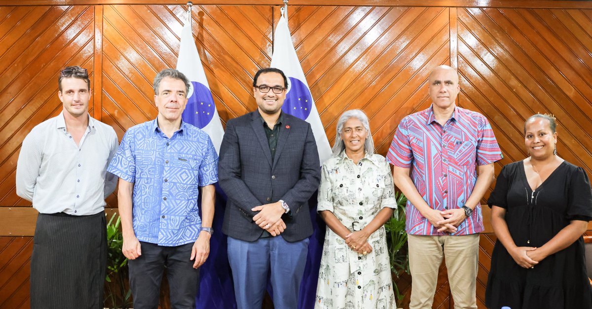 Earlier this week, Director Zarak Khan met with the French Ambassador for the Pacific and Permanent Representative to the Pacific Community and the Pacific Regional Environment program based in Noumea, New Caledonia, H.E Ms Veronique Roger-Lacan at the PIF Secretariat. (1/2)