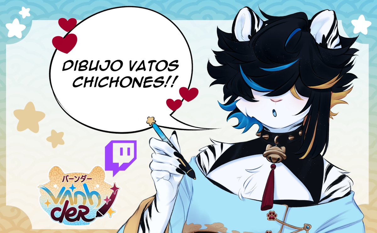 ✧Alou! Soy Vania, Tigresa illustradora de chicos lindos y adicto a vatos tetones y el BL!🌸

Hare mayormente ilustraciones y a veces juegos varios; si te interesa acompañarme un rato regalame tu follow y sigueme!✨

✦ twitch.tv/vanhder ✦

✧ #vtuber #pngtuber