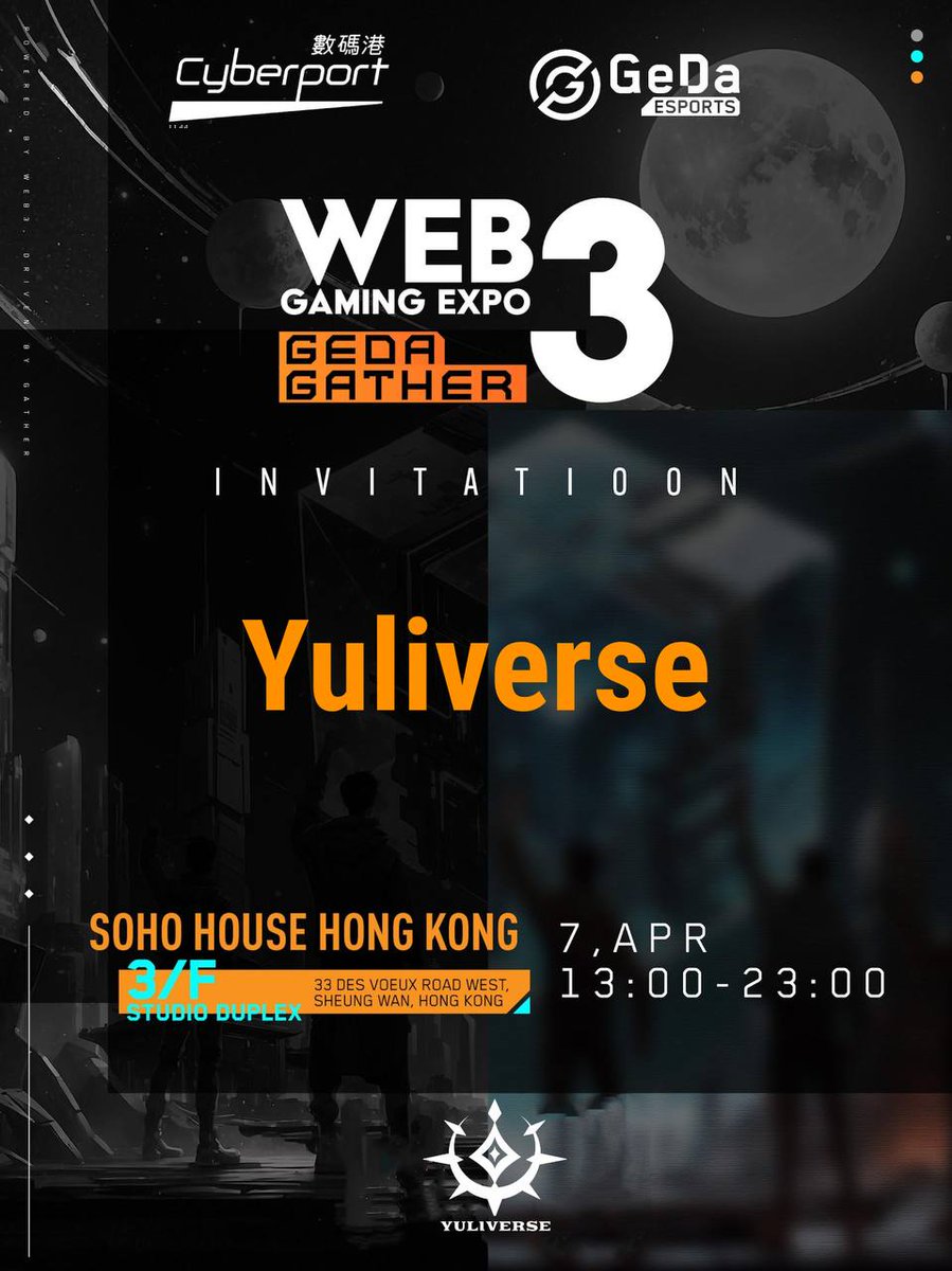 🚀Excited to be part of the @GEDAEsports hosted WEB3 GAMING EXPO! Don't miss out on the action. 🔗 Join the Expo: lu.ma/web3gamingexpo #Yuliverse #GEDAEsports