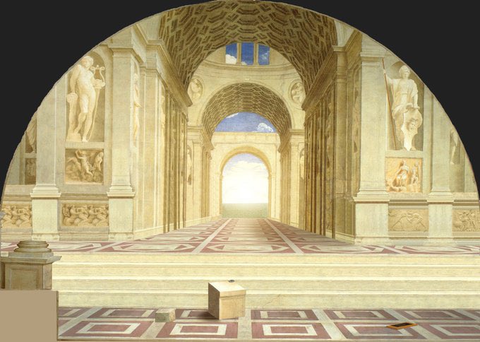 Hoy 6 de abril homenajeamos a un hombre que nació y murió en este mismo día, pero con 37 años de diferencia. Fue pintor, arquitecto y tortuga ninja.
🎨🏛️🐢🥷. 
Vamos a celebrarlo vaciando algunas de sus obras más emblemáticas en este mini hilo 🧵 Con todes ustedes Rafael Sanzio.