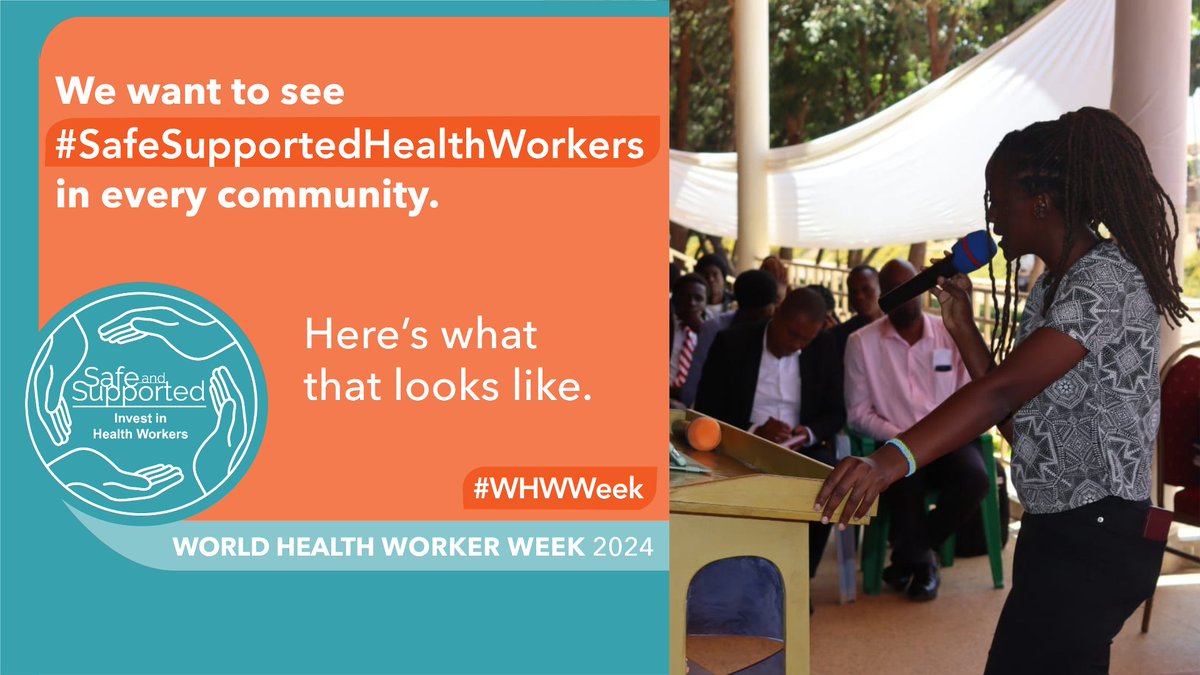#SafeSupportedHealthWorkers are empowered to advocate for and educate their communities. They are the backbone of high-performing and resilient health systems. #WHWWeek @FHWCoalition @NursingNow2020 #ChallengersCommittee