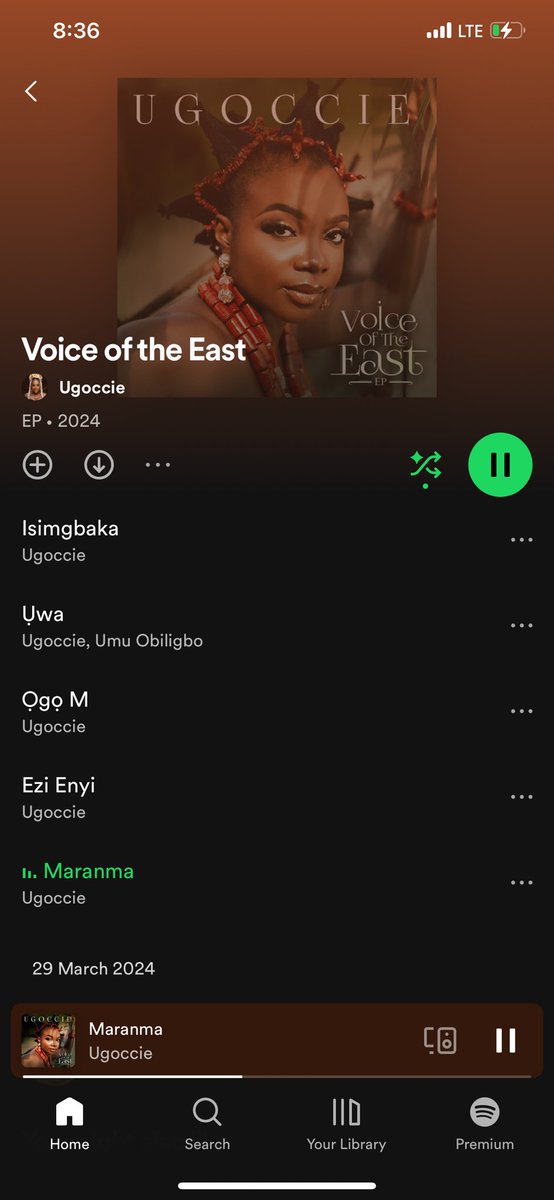 Maranma still remains my favorite song off Voice of the East EP by @ugoccie 

Good music no need permission to enter your spirit 😊😊😊 ugoccie you do this one take your flowers 🌺 #VoteEp