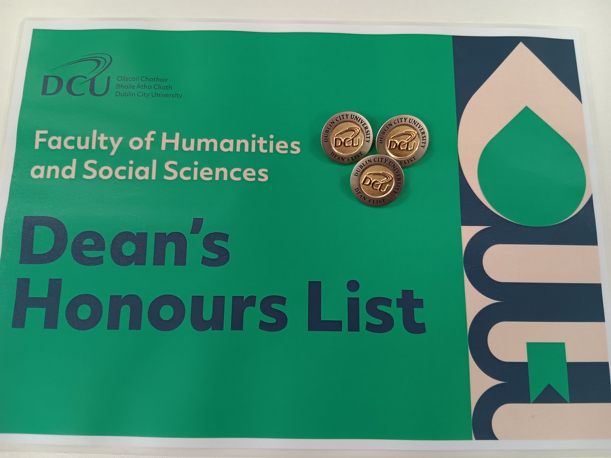 🎓 Graduation day is always a special @DCU event. Congratulations/Comhghairdeas to all of the Faculty of Humanities & Social Sciences graduates! A special few get their names on the Dean's Honours List/Liosta Onóracha an Déin. 👉See who made the list: lnkd.in/eRdhru4Q
