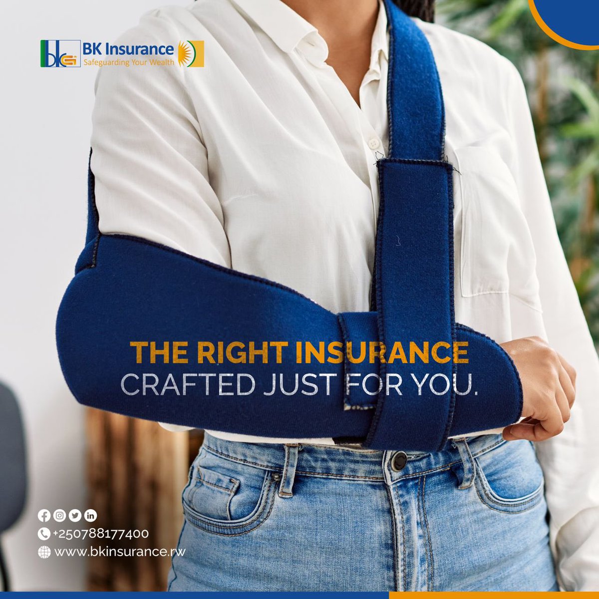 Finding comfort in the assurance that you'll have support in case of an accident is reassuring. With BK Insurance's accident insurance, you can rely on having that support whenever you need it. #BKInsurance #SafeGuardingYourWealth #RwoX #Rwot