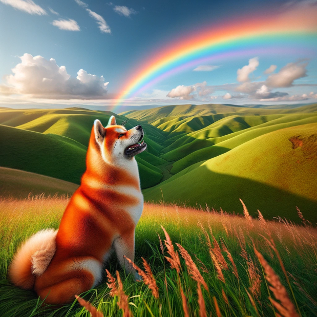 The rainbow shines brightest after rain
 $AAAAAA