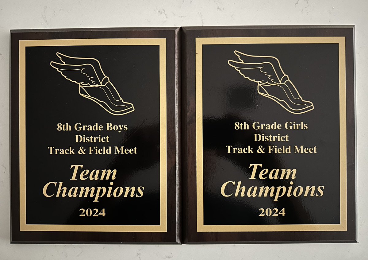Congratulations to our 8th Grade Girls and Boys for winning the 2024 District Track & Field Championship! 7th Grade competed hard and Girls finished 2nd and Boys 5th respectively! 🏆🏆It’s a Great Day to be a @TISDCPJHS Cougar!
