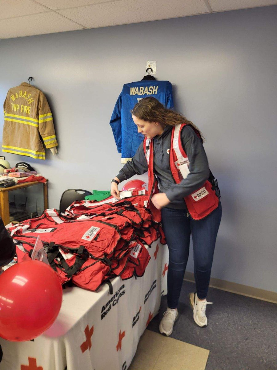 Our volunteers and partners are getting ready to go out to install free smoke alarms in West Lafayette. They will be providing home fire safety information and helping families to create their fire escape plans. #EndHomeFires