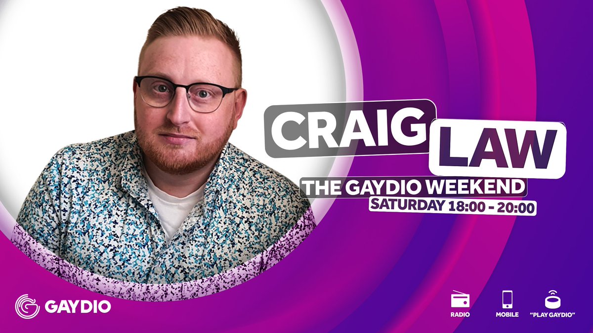 Double dose of me on the @Gaydio today! I'll be sitting in for @HelenScottUK from 4pm and then #InTheMix to kick off the Gaydio Weekend from 6pm! 🌏 Gaydio.co.uk 📻 FM | DAB 📲 Gaydio App 🔊 “Play Gaydio”