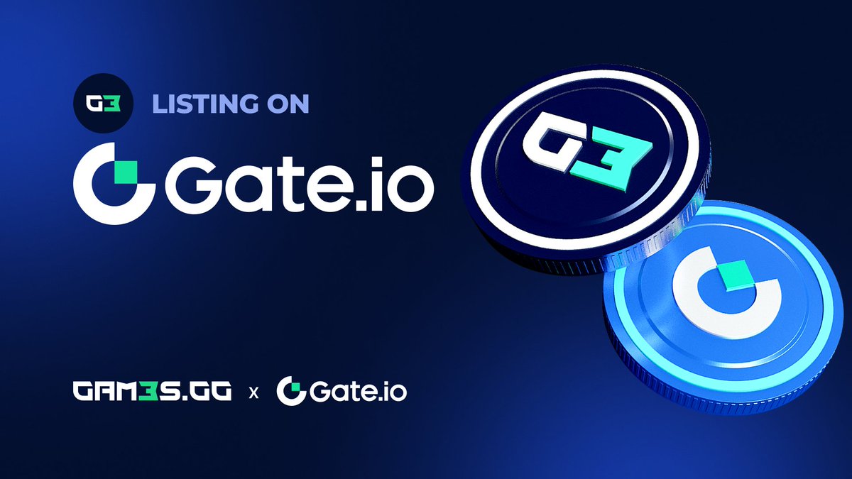 Feeling cex-y… 😉 We are pleased to announce the first listing of $G3 on @gate_io, scheduled for April 9 at 10AM UTC. More info: gate.io/article/35701 Stay tuned for upcoming listing announcements.