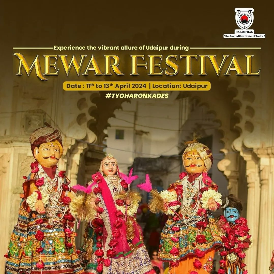Festival alert! If you are looking to explore the vibrant land of Rajasthan, we have 2 reasons why you should head there- The upcoming Gangaur & Mewar Festivals! To plan a trip, check the details here 👇 #WeekendScenes #CultureUnitesAll #Festivals