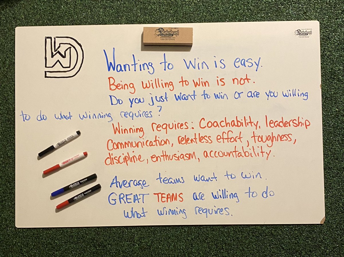 thewinningdiff1's tweet image. Are you willing to do what winning requires?

Average teams want to win. 

Great teams are willing to do what winning requires.